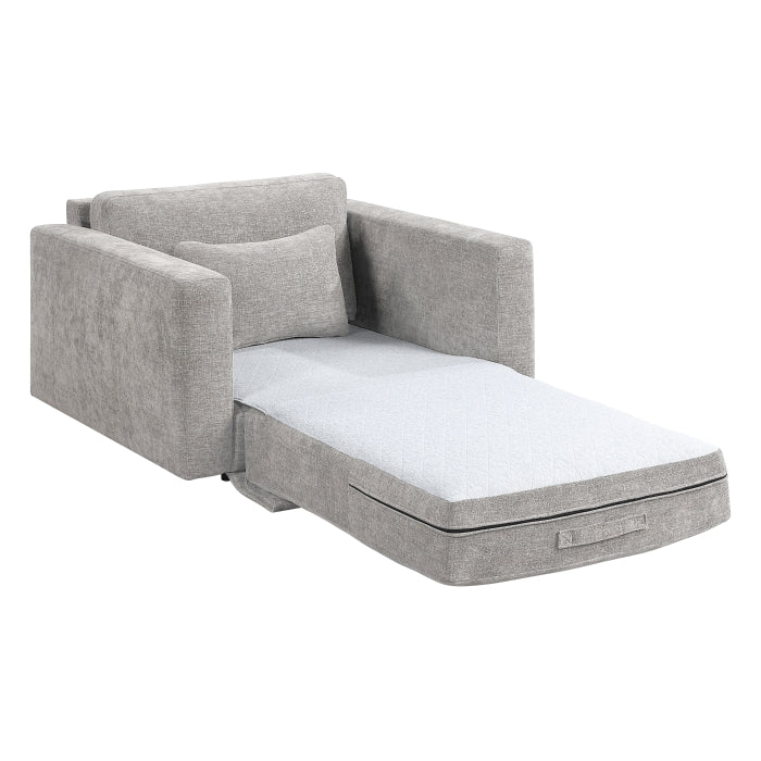8345GRY-1 Convertible Sleeper Chair with Charging Ports - 8345GRY-1