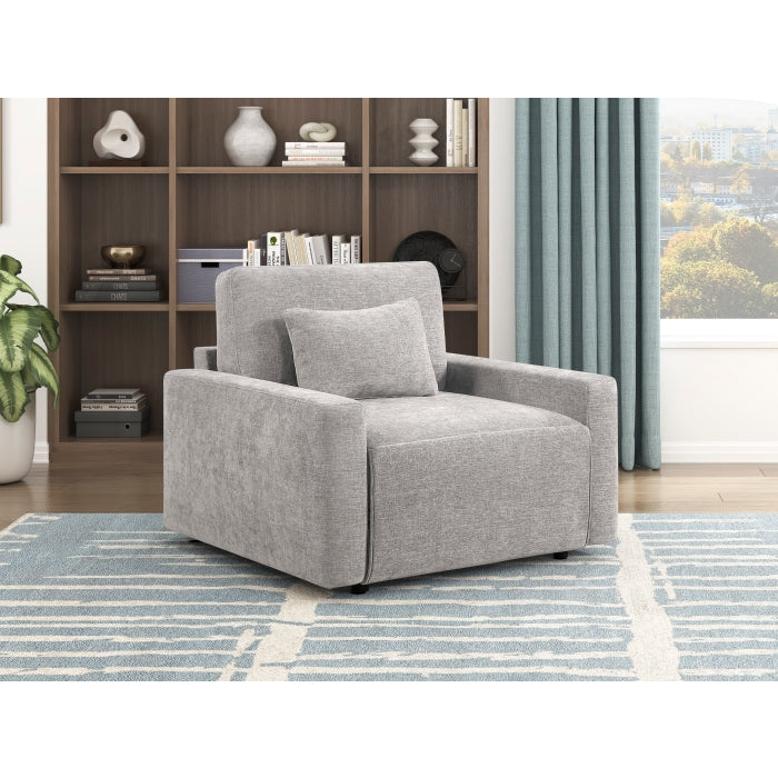 8345GRY-1 Convertible Sleeper Chair with Charging Ports - 8345GRY-1
