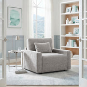 8345GRY-1 Convertible Sleeper Chair with Charging Ports - 8345GRY-1