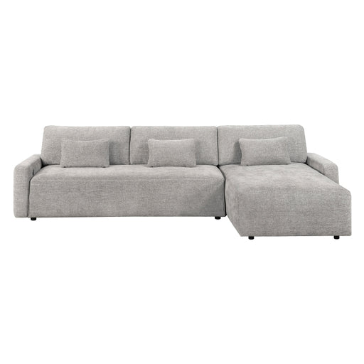 8345GRY*23LRC 2-Piece Sectional with Convertible Queen Sleeper and Right Side Chaise - 8345GRY*23LRC