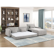 8345GRY*23LRC 2-Piece Sectional with Convertible Queen Sleeper and Right Side Chaise - 8345GRY*23LRC
