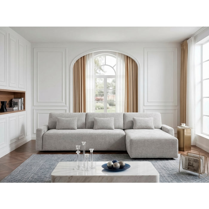8345GRY*23LRC 2-Piece Sectional with Convertible Queen Sleeper and Right Side Chaise - 8345GRY*23LRC