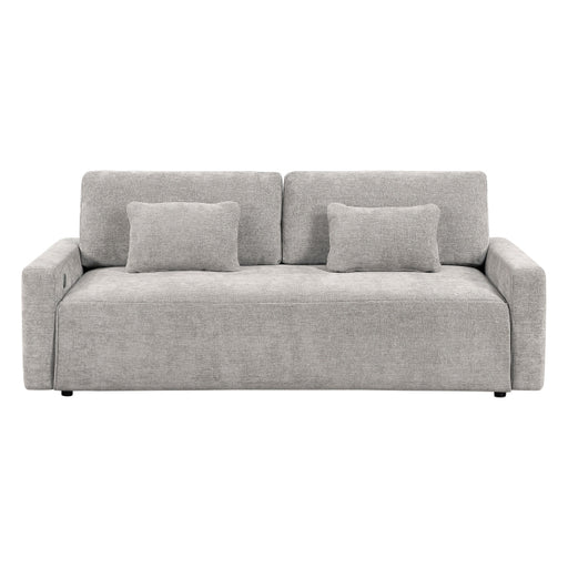 8345GRY-3 Convertible Queen Sleeper Sofa with Charging Ports - 8345GRY-3