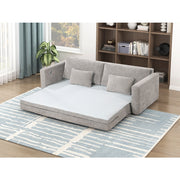 8345GRY-3 Convertible Queen Sleeper Sofa with Charging Ports - 8345GRY-3