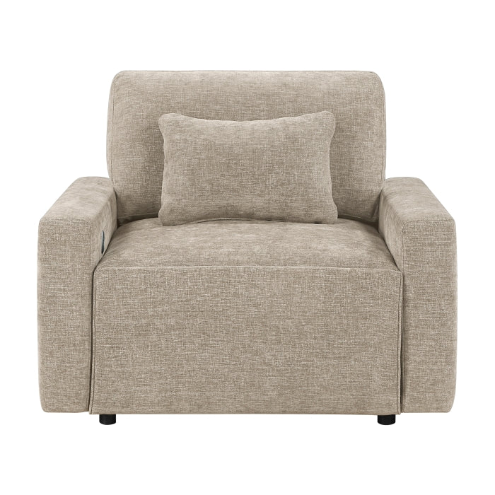 8345TPE-1 Convertible Sleeper Chair with Charging Ports - 8345TPE-1