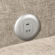 8345TPE-1 Convertible Sleeper Chair with Charging Ports - 8345TPE-1