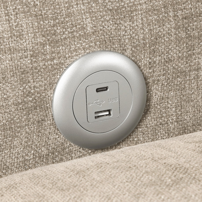 8345TPE-1 Convertible Sleeper Chair with Charging Ports - 8345TPE-1