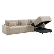 8345TPE*23LRC 2-Piece Sectional with Convertible Queen Sleeper and Right Side Chaise - 8345TPE*23LRC