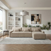 8345TPE*23LRC 2-Piece Sectional with Convertible Queen Sleeper and Right Side Chaise - 8345TPE*23LRC