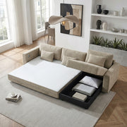 8345TPE*23LRC 2-Piece Sectional with Convertible Queen Sleeper and Right Side Chaise - 8345TPE*23LRC