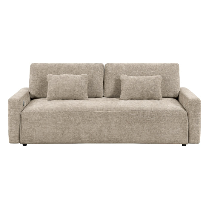 8345TPE-3 Convertible Queen Sleeper Sofa with Charging Ports - 8345TPE-3