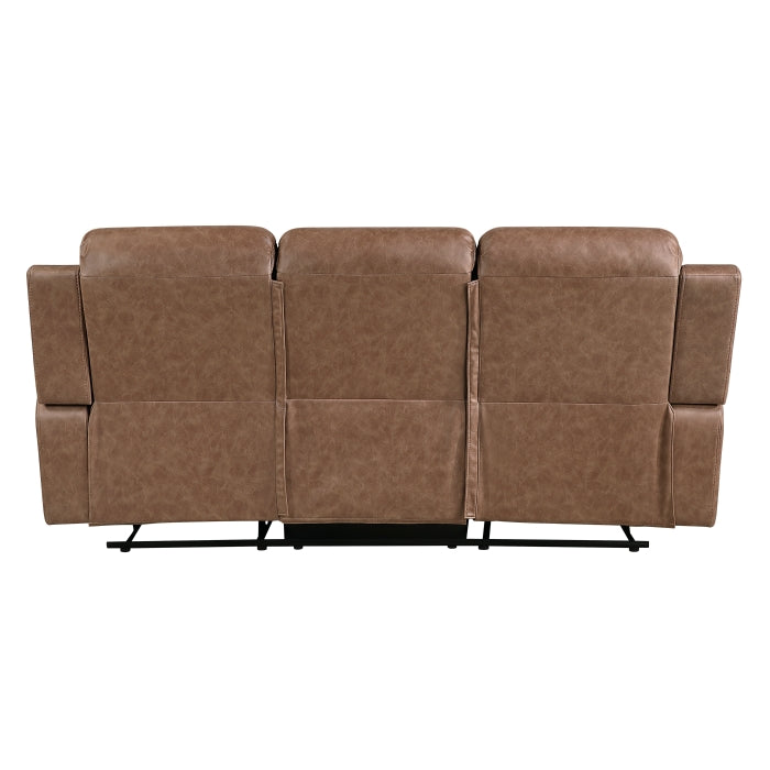 8347BRW*2 2pc Set: Sofa, Love - 8347BRW*2