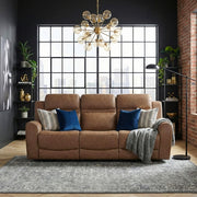 8347BRW-3 Double Reclining Sofa - 8347BRW-3