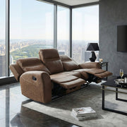 8347BRW-3 Double Reclining Sofa - 8347BRW-3