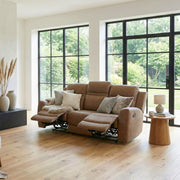 8347BRW-3 Double Reclining Sofa - 8347BRW-3