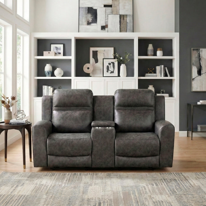8347CRC-2 Double Reclining Love Seat with Center Console - 8347CRC-2