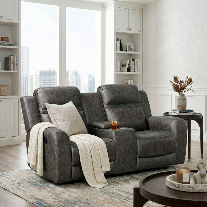 8347CRC-2 Double Reclining Love Seat with Center Console - 8347CRC-2