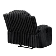 8348BLK-1 Reclining Chair with Cup Holders - 8348BLK-1