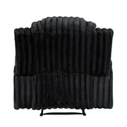 8348BLK-1 Reclining Chair with Cup Holders - 8348BLK-1