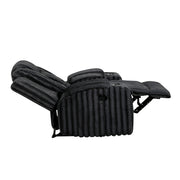 8348BLK-1 Reclining Chair with Cup Holders - 8348BLK-1