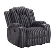 8348DGY-1 Reclining Chair with Cup Holders - 8348DGY-1