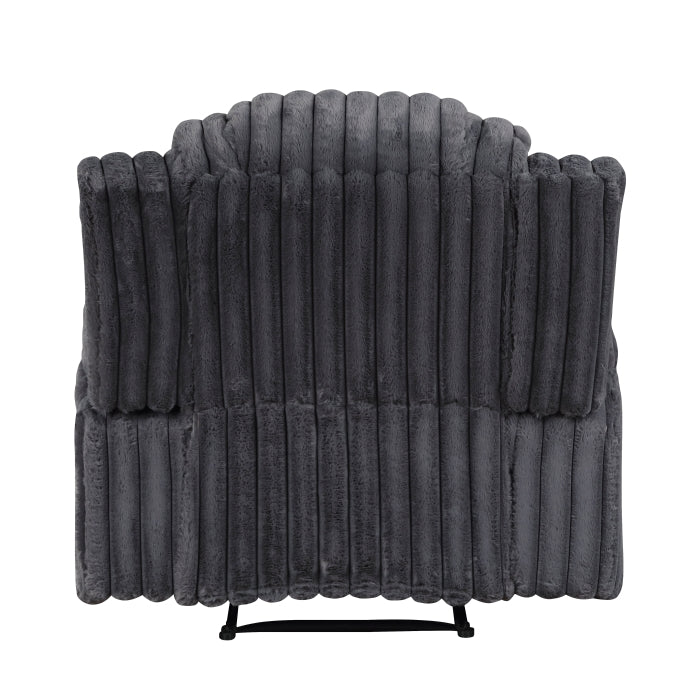 8348DGY-1 Reclining Chair with Cup Holders - 8348DGY-1