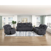 8348DGY-1 Reclining Chair with Cup Holders - 8348DGY-1