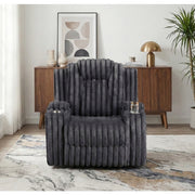 8348DGY-1 Reclining Chair with Cup Holders - 8348DGY-1