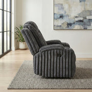 8348DGY-1 Reclining Chair with Cup Holders - 8348DGY-1
