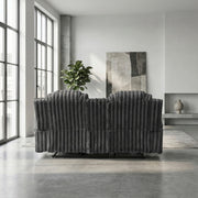 8348DGY-2 Double Reclining Love Seat with Center Console and Cup Holders - 8348DGY-2
