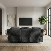 8348DGY-3 Double Reclining Sofa with Cup Holders - 8348DGY-3