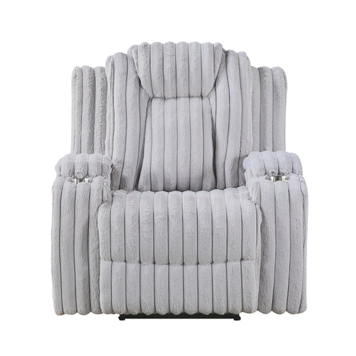 8348GRY-1 Reclining Chair with Cup Holders - 8348GRY-1