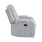 8348GRY-1 Reclining Chair with Cup Holders - 8348GRY-1