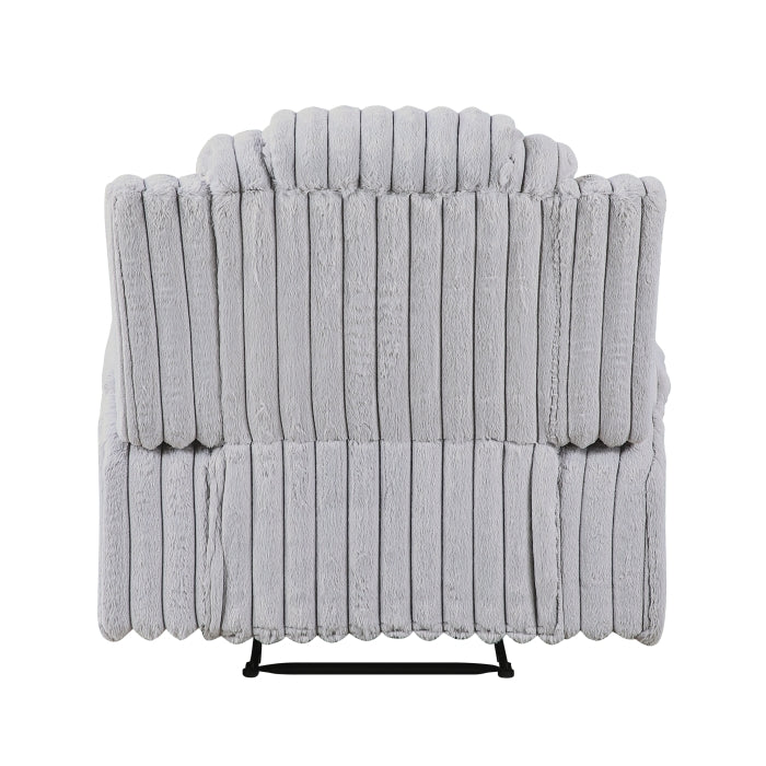 8348GRY-1 Reclining Chair with Cup Holders - 8348GRY-1