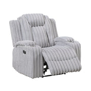 8348GRY-1 Reclining Chair with Cup Holders - 8348GRY-1