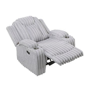 8348GRY-1 Reclining Chair with Cup Holders - 8348GRY-1