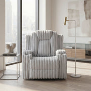 8348GRY-1 Reclining Chair with Cup Holders - 8348GRY-1