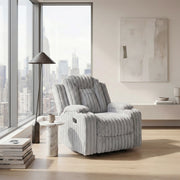 8348GRY-1 Reclining Chair with Cup Holders - 8348GRY-1