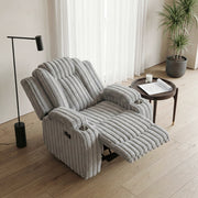 8348GRY-1 Reclining Chair with Cup Holders - 8348GRY-1