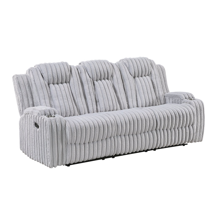 8348GRY*2 2pc Set: Sofa, Love - 8348GRY*2