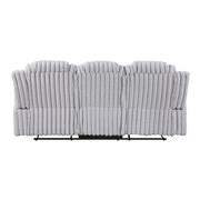 8348GRY*2 2pc Set: Sofa, Love - 8348GRY*2