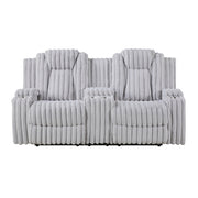8348GRY*2 2pc Set: Sofa, Love - 8348GRY*2