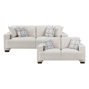 8357BEG*2 2pc Set: Sofa, Love - 8357BEG*2