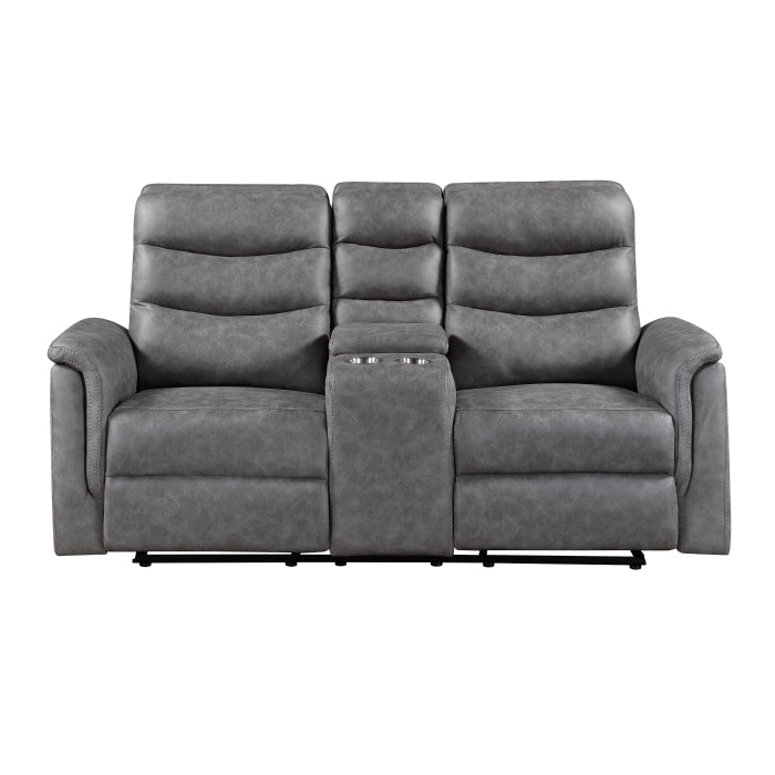 8360GRY*2 2pc Set: Sofa, Love - 8360GRY*2