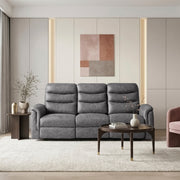 8360GRY-3 Double Reclining Sofa with Drop-down Cup Holders - 8360GRY-3