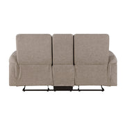 8360TPE-2 Double Glider Reclining Love Seat with  Center Console - 8360TPE-2
