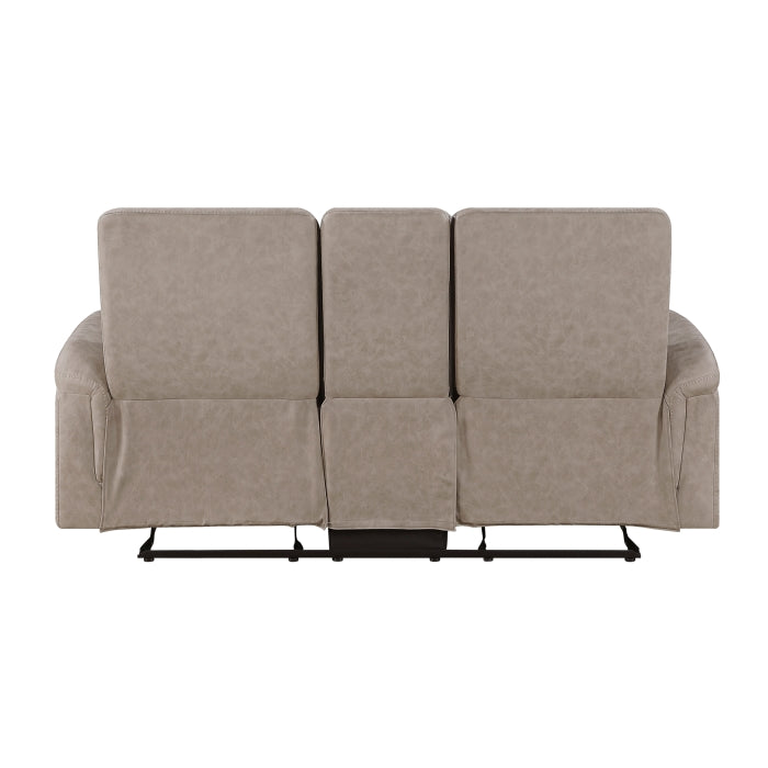 8360TPE-2 Double Glider Reclining Love Seat with  Center Console - 8360TPE-2
