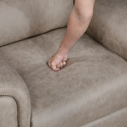 8360TPE-2 Double Glider Reclining Love Seat with  Center Console - 8360TPE-2
