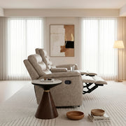 8360TPE-2 Double Glider Reclining Love Seat with  Center Console - 8360TPE-2