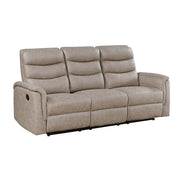 8360TPE-3 Double Reclining Sofa with Drop-down Cup Holders - 8360TPE-3
